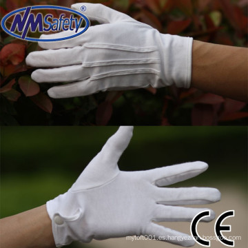 NMSAFETY guantes de mano de algodón blanco barato guantes blancos